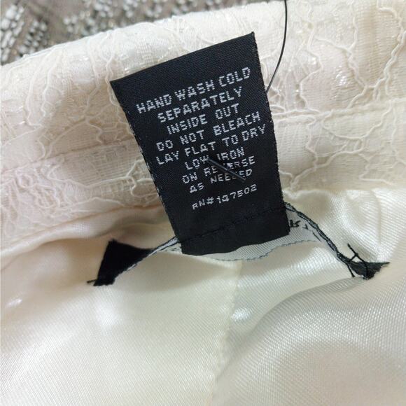 NWT@$100! ASHLEY STEWART! CREAM FLORAL PATTERNED SATIN BROCADE JACKET! SZ 18/20 - Picture 11 of 12